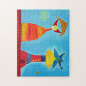 愛お洒落11x14ギフトボックス付きフォトパズル ジグソーパズル (縦)