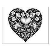 愛お洒落：グーアッシュハート ラバースタンプ (インプリント)