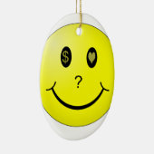 愛かお金または愛お金か。 セラミックオーナメント (右)