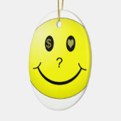 愛かお金または愛お金か。 セラミックオーナメント (左)