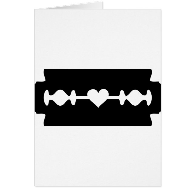 愛かみそりの刃のハート (正面)