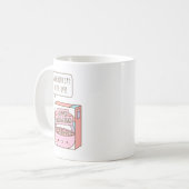 愛から始まる一日、朝の肯定文 コーヒーマグカップ (正面左)