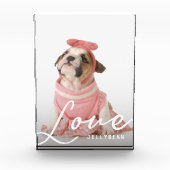 愛かわいいカスタム犬 フォトブロック (正面)