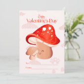 愛かわいいキノコ教室ガールバレンタインデー シーズンカード (スタンド正面)