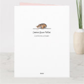 愛かわいいピンク&レッド踊り人バレンタイン カード (裏面)