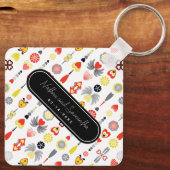 愛かわいいミニマル記念日 キーホルダー (裏面)