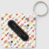 愛かわいいミニマル記念日 キーホルダー (裏面)