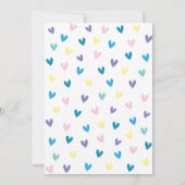 愛かわいい象のベビーと振りかけられて振りかけて下さい サンキューカード (裏面)