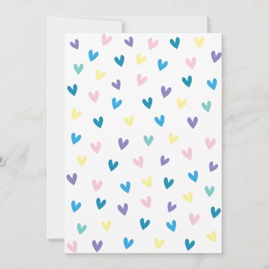 愛かわいい象のベビーと振りかけられて振りかけて下さい サンキューカード (裏面)