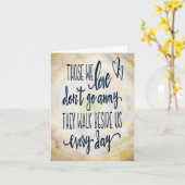 愛かわいらしする人は行かない遠くに悔やみや弔慰 カード (黄色い花)