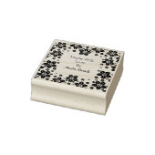 愛かわいらしで作った東洋花 ラバースタンプ (スタンプ)