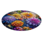 愛かわいらしアカラフルート花 カッティングボード (角)