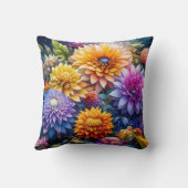 愛かわいらしアカラフルート花 クッション (裏面)