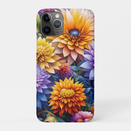愛かわいらしカラフルアの花パーソナライズされた Case-Mate iPhoneケース (裏)