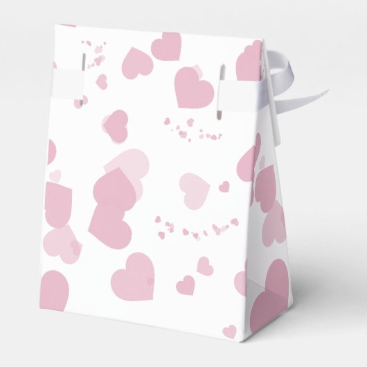 愛かわいらしハートパーソナライズされた フェイバーボックス (裏面サイド)