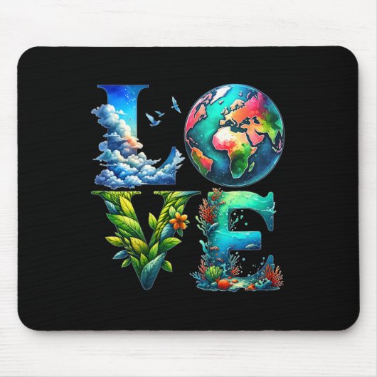 愛かわいらし地球日Every Day Earth Day 1 マウスパッド (正面)