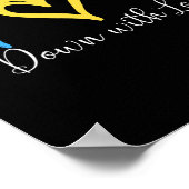 愛かわいらし界ダウン症候群に目を向ける ポスター (角)