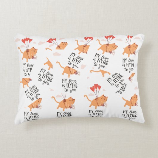 愛があなたのもとへ飛んでいく アクセントクッション (正面)