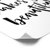 愛があなたを美しいアートプリント ポスター (角)