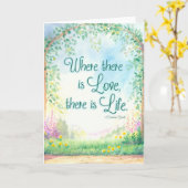 愛がある場所 – グリーティングカード (黄色い花)