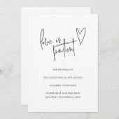 愛があればこそ ウェディング 延期 簡易招待状 セーブザデート (正面/裏面)