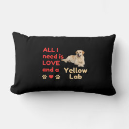 愛があればそれで十分。イエローラブの腰クッション ランバークッション