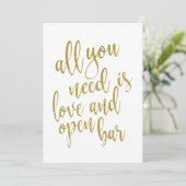 愛があればそれで十分。オープンバーも楽しめる、リーズナブルなサイン 招待状 (スタンド正面)