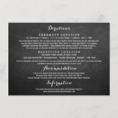 愛があればそれで十分 - ブラックボード ウェディングコレクション エンクロージャーカード (裏面)