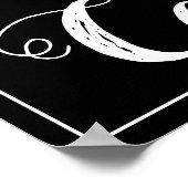 愛があればそれで十分。猫とヴィンテージの黒板 ポスター (角)
