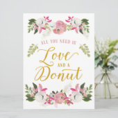 愛があればドーナツの看板で十分 (スタンド正面)