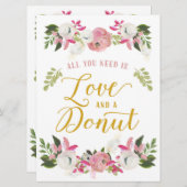 愛があればドーナツの看板で十分 (正面/裏面)