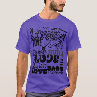 愛がいっぱい愛の壁あなたに必要なのは家族全員だけ Tシャツ