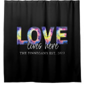 愛がここに住んでる シャワーカーテン (正面)