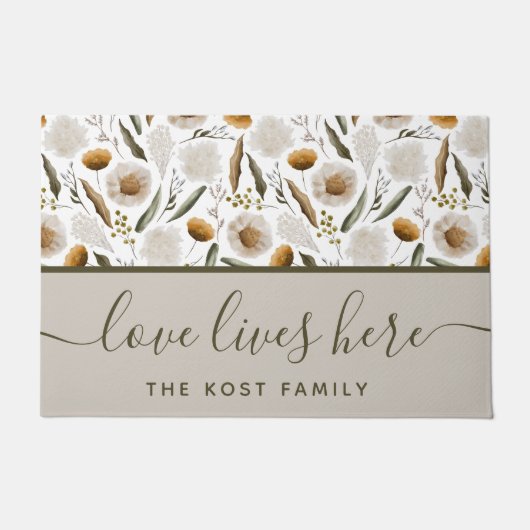 愛がここに ドアマット (正面)