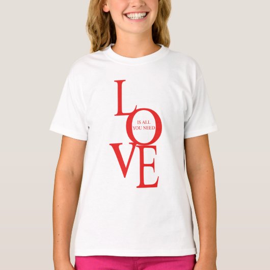 愛がすべてさ Tシャツ (正面)