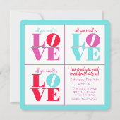 愛がすべて - バレンタインデーの招待状 招待状 (正面)