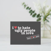 愛がなくて醜い人たちを愛するより嫌い ポストカード (スタンド正面)