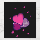 愛がひとつになる ワインラベル (シングルラベル)