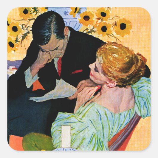 愛がゆっくりと消える スクエアシール (正面)