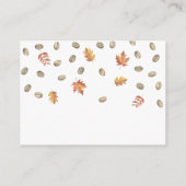 愛がカボチャを醸造しているコーヒー豆の数 エンクロージャーカード (裏面)