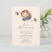 愛がコーヒーになるエンゲージパーティ 招待状 (スタンド正面)