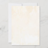 愛がコーヒーをテーマ素朴にしたブライダルシャワー 招待状 (裏面)