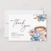 愛がコーヒーをブレンドする ブライダルシャワー サンキューカード (正面)