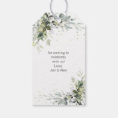 愛がコーヒーを醸造しているバーパーティーありがとう ギフトタグ (裏面)