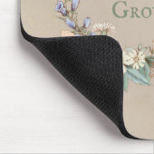 愛がスクリプトフローラを成長させるウィムシーかわいらしヴィンテージ マウスパッド (コーナー)