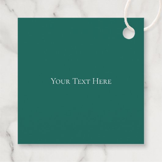 愛がティール（緑がかった色）のエレガント緑を育て結婚る フェイバータグ (裏面)