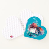 愛がハート型を変換 ノートブック (内部)