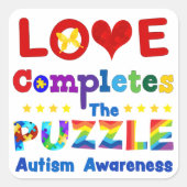 愛がパズル スクエアシール (正面)