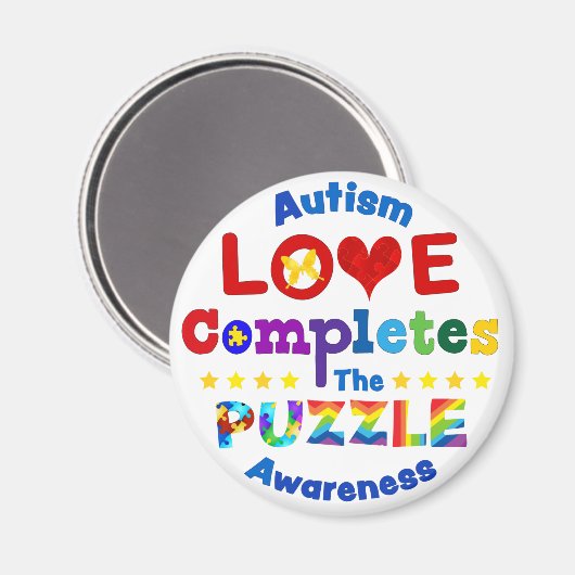 愛がパズル マグネット (正面/裏面)