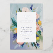 愛がフォイル結婚招待状に 箔招待状 (正面)